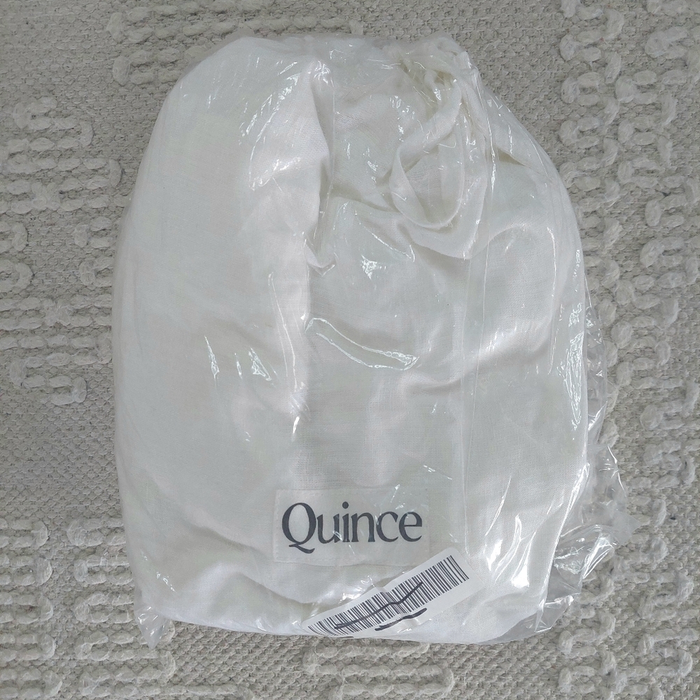 Quince Linen White Flange Standard Shams! Set Of 2 (N34) - Picture 11 of 11
